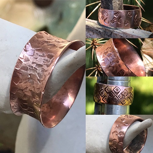 Pounded Copper Ring