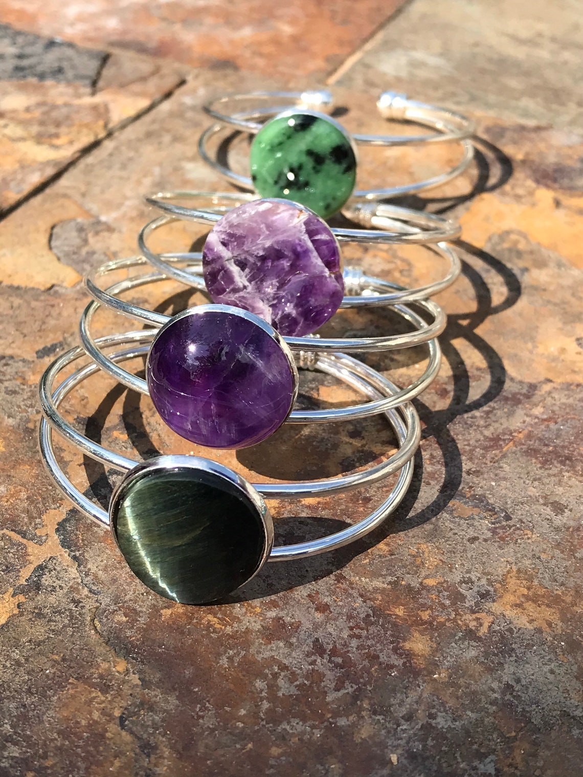Stone Cuff Bracelets